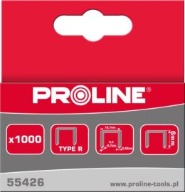 55426 ZSZYWKI HARTOWANE TY P R  PROSTOKĄTNE, L=6MM, PROLINE