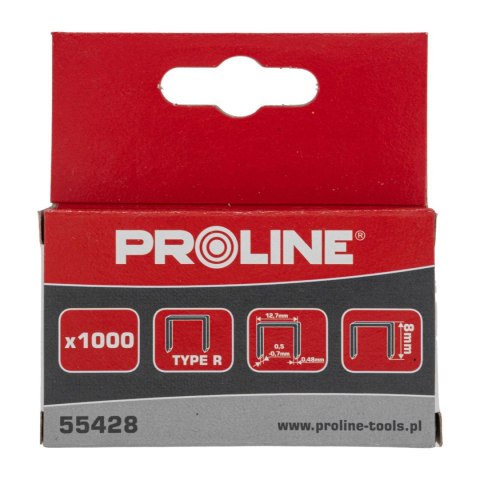 55428 ZSZYWKI HARTOWANE TY P R  PROSTOKĄTNE, L=8MM, PROLINE