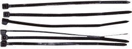 59220C O PASKI ZACISKOWE 2,5x200 MM CZARNE, 100 SZTUK, MEGA