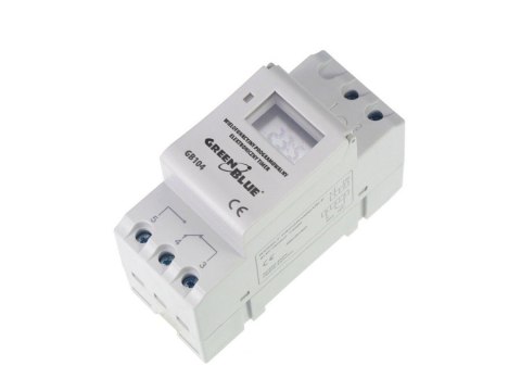 GB104 WŁĄCZNIK CZASOWY - TIMER CYFROWY NA SZYNĘ DIN GREENBLUE GB104 WŁĄCZNIK CZASOWY - TIMER CYFROWY NA SZYNĘ DIN GREENBLUE
