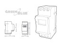 GB104 WŁĄCZNIK CZASOWY - TIMER CYFROWY NA SZYNĘ DIN GREENBLUE