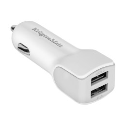 ŁADOWARKA SAMOCHODOWA KRUGER&MATZ 2xUSB 3000 MA Z FUNKCJĄ QUICK CHARGE 3.0