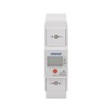 1-FAZOWY WSKAŹNIK ZUŻYCIA ENERGII ELEKTRYCZNEJ, 80A, DODATKOWY WSKAŹNIK, WYJŚCIE IM PULSOWE,  PRZYCISK RESET, 2 MODUŁY, DIN TH-35M