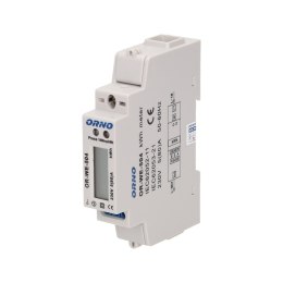 1-FAZOWY WSKAŹNIK ZUŻYCIA ENERGII ELEKTRYCZNEJ, 80A,  PORT RS-485, 1 MODUŁ, DIN TH-35MM