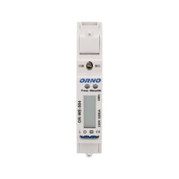1-FAZOWY WSKAŹNIK ZUŻYCIA ENERGII ELEKTRYCZNEJ, 80A,  PORT RS-485, 1 MODUŁ, DIN TH-35MM