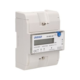 3-FAZOWY WSKAŹNIK ENERGII ELEKTRYCZNEJ, 120A, 5 MODUŁÓW, DIN TH-35MM, DODATKOWY  PRZYCISK