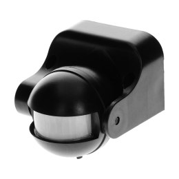 CZUJNIK RUCHU 180ST.,  PIONOWA REGULACJA, IP44, 1200W, CZARNY