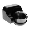 CZUJNIK RUCHU 180ST.,  PIONOWA REGULACJA, IP44, 1200W, CZARNY