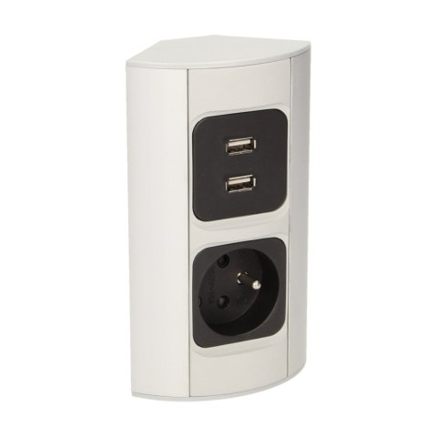 GNIAZDO MEBLOWE 1x2P+Z, 2xUSB GNIAZDO MEBLOWE 1x2P+Z, 2xUSB
