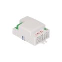 MIKROFALOWY CZUJNIK RUCHU MINI , 360/180ST. Z REGULACJĄ ZWORKOWĄ, IP20, 1200W