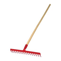 12387 GRABIE OGRODOWE NITOWANE 16 ZĘBÓW, TRZON: 130CM