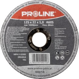 44012 TARCZA DO CIĘCIA STALI KWASOOD PORNEJ T41, 125x1.2 MM, PROLINE