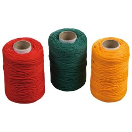 60995 SZNUREK UNIWERSALNY 50M, ŚREDNICA 2MM, 3 SZTUKI W RÓŻNYCH KOLORACH