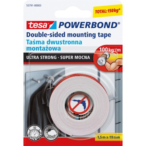 H5579203 TAŚMA MONTAŻOWA DWUSTRONNA TESA POWERBOND SU PER MOCNA 55792 H5579203 TAŚMA MONTAŻOWA DWUSTRONNA TESA POWERBOND SU PER MOCNA 55792