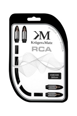KABEL 2RCA-2RCA 3.0M KRUGER&MATZ