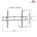 MC-668 40044 UCHWYT DO TELEWIZORA 37-70" CZARNY DO 40KG MAx VESA 600x400