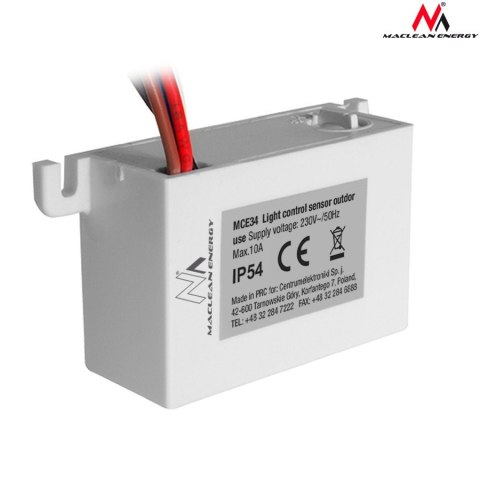 MCE34 CZUJNIK ZMIERZCHOWY Z ZEWNĘTRZNĄ SONDĄ 2300W MCE34 CZUJNIK ZMIERZCHOWY Z ZEWNĘTRZNĄ SONDĄ 2300W
