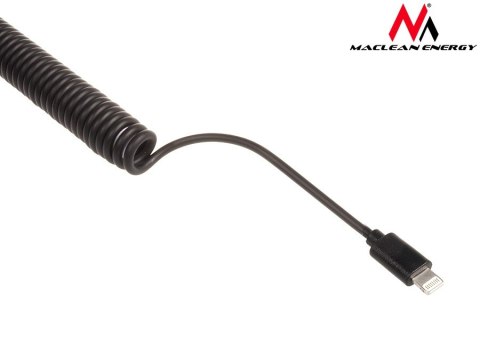 MCE76 37545 ŁADOWARKA SAMOCHODOWA 2xUSB, 5.2A, LIGHTNING S PIRALNY 1.8M MCE76 37545 ŁADOWARKA SAMOCHODOWA 2xUSB, 5.2A, LIGHTNING S PIRALNY 1.8M