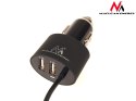 MCE76 37545 ŁADOWARKA SAMOCHODOWA 2xUSB, 5.2A, LIGHTNING S PIRALNY 1.8M