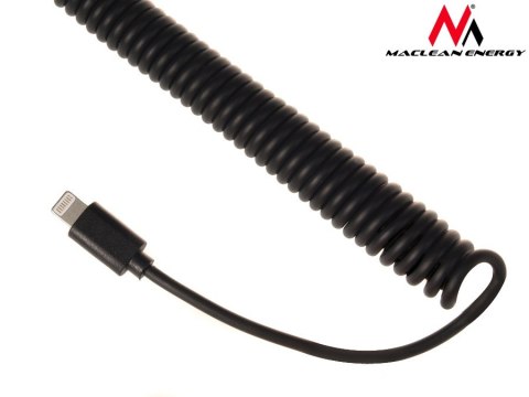 MCE76 37545 ŁADOWARKA SAMOCHODOWA 2xUSB, 5.2A, LIGHTNING S PIRALNY 1.8M MCE76 37545 ŁADOWARKA SAMOCHODOWA 2xUSB, 5.2A, LIGHTNING S PIRALNY 1.8M
