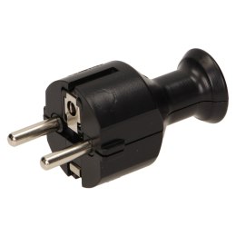 WTYCZKA  PROSTA 2P+Z SCHUKO, CZARNA