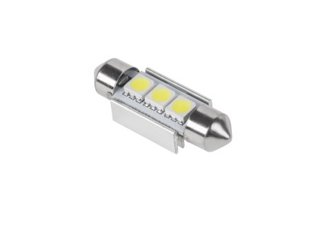 ŻARÓWKA SAMOCHODOWA LED (CANBUS) SV8,5 11x36MM 3x5050 SMD, BIAŁA ŻARÓWKA SAMOCHODOWA LED (CANBUS) SV8,5 11x36MM 3x5050 SMD, BIAŁA