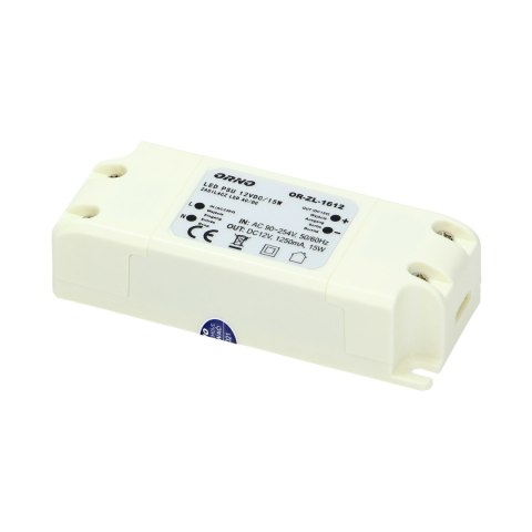 ZASILACZ DO LED 12VDC 15W, IP20 ZASILACZ DO LED 12VDC 15W, IP20
