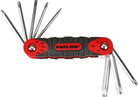 48388 KLUCZE TORx CRV ZESTAW 8 ELEMENTÓW T9-T40, PROLINE 48388 KLUCZE TORx CRV ZESTAW 8 ELEMENTÓW T9-T40, PROLINE