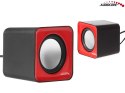 AC870 R 43397 GŁOŚNIKI KOM PUTEROWE 6W USB RED&BLACK
