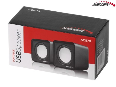 AC870 R 43397 GŁOŚNIKI KOM PUTEROWE 6W USB RED&BLACK AC870 R 43397 GŁOŚNIKI KOM PUTEROWE 6W USB RED&BLACK