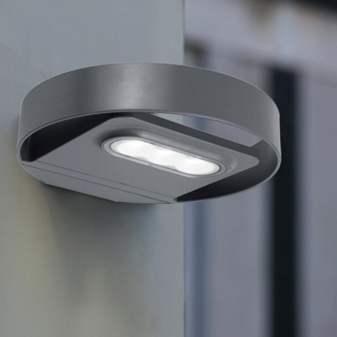 GB130 46761 SOLARNA LAM PA ŚCIENNA OKRĄGŁA LED 3W GB130 46761 SOLARNA LAM PA ŚCIENNA OKRĄGŁA LED 3W