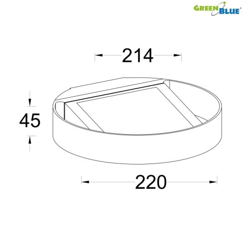 GB130 46761 SOLARNA LAM PA ŚCIENNA OKRĄGŁA LED 3W GB130 46761 SOLARNA LAM PA ŚCIENNA OKRĄGŁA LED 3W