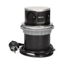 GNIAZDO MEBLOWE ?10CM WYSUWANE Z BLATU Z  PRZEWODEM 1,5M, 4x2P+Z, INOX