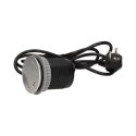 GNIAZDO MEBLOWE ?6CM W PUSZCZANE W BLAT Z  POKRYWKĄ, ŁADOWARKĄ USB I  PRZEWODEM 1,8M, 1x2P+Z, 1xUSB