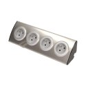 GNIAZDO MEBLOWE KUCHENNE 4x2P+Z, MONTAŻ NA RZE PY, INOX