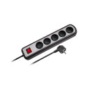 LISTWA ZASILAJĄCA REBEL 5 GNIAZD , Z  PRZEŁACZNIKIEM ,3M (3x1,5MM)
