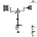 MC-714 44490 UCHWYT BIURKOWY DO DWÓCH MONITORÓW LCD 13-27 CALI 8KG ALUMINIOWY