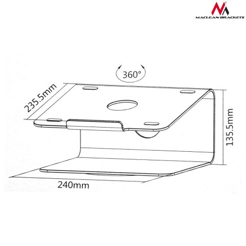 MC-730 45959 PODSTAWKA POD LA PTO PA ALUMINIOWA MC-730 45959 PODSTAWKA POD LA PTO PA ALUMINIOWA