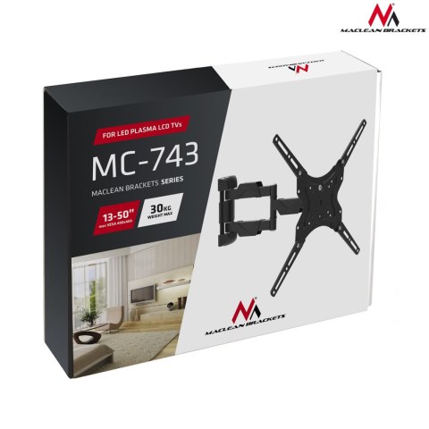MC-743 46739 UCHWYT DO TELEWIZORA LUB MONITORA 13-50 CALI 30KG MC-743 46739 UCHWYT DO TELEWIZORA LUB MONITORA 13-50 CALI 30KG
