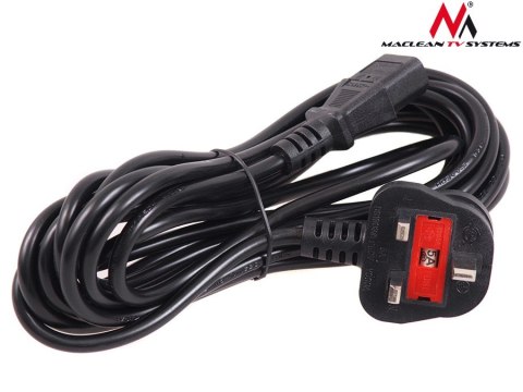MCTV-808 42162 KABEL ZASILAJĄCY 3 PIN 5M WTYK GB MCTV-808 42162 KABEL ZASILAJĄCY 3 PIN 5M WTYK GB