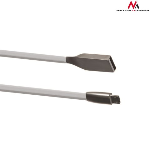 MCTV-833W 44806 KABEL USB AM MICRO PŁASKI NIE PLĄCZĄCY 1M BIAŁY METAL MCTV-833W 44806 KABEL USB AM MICRO PŁASKI NIE PLĄCZĄCY 1M BIAŁY METAL