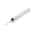 PRZEDŁUŻACZ SIECIOWY REBEL 5 GNIAZD Z  PRZEŁACZNIKIEM, 3M (1,5MM)