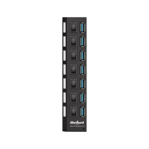 HUB USB 3.0 7 PORTOWY REBEL HUB USB 3.0 7 PORTOWY REBEL