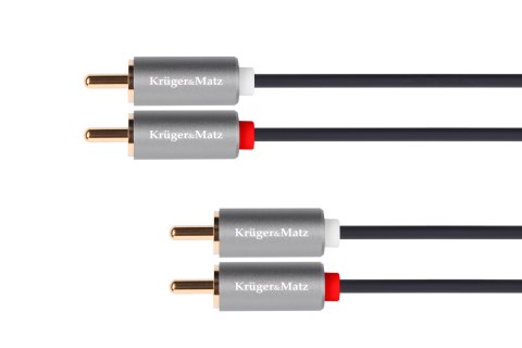 KABEL 2RCA-2RCA 1.8M KRUGER&MATZ BASIC KABEL 2RCA-2RCA 1.8M KRUGER&MATZ BASIC