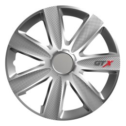KOŁ PAK SAMOCHODOWY CARBON SREBRNY GTx 14