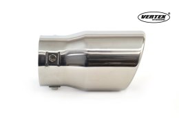 KOŃCÓWKA TŁUMIKA WYDECHU STAL NIERDZEWNA MT 007 CHROM AMIO-01307