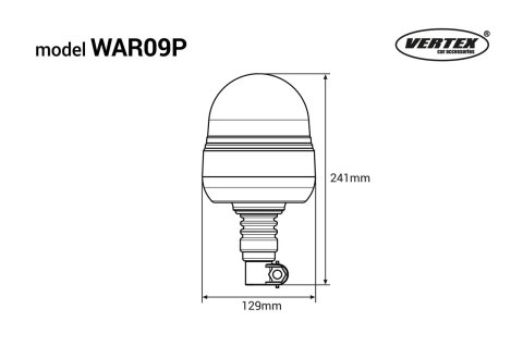 LAM PA OSTRZEGAWCZA BŁYSKOWA KOGUT 39 LED FLEx R65 R10 12V 24V WAR09 P AMIO-01501 LAM PA OSTRZEGAWCZA BŁYSKOWA KOGUT 39 LED FLEx R65 R10 12V 24V WAR09 P AMIO-01501