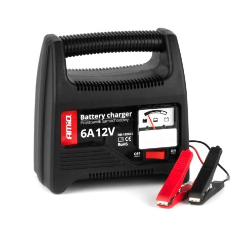 PROSTOWNIK ŁADOWARKA DO AKUMULATORA 6A 12V SBC-6A AMIO-02085 PROSTOWNIK ŁADOWARKA DO AKUMULATORA 6A 12V SBC-6A AMIO-02085