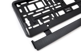 RAMKA TABLICY REJESTRACYJNEJ CARBON ELASTYCZNA AMIO-01165
