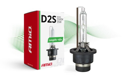 ŻARÓWKA KSENONOWA ŻARNIK xENON D2S 5500K AMIO LONG LIFE AMIO-01974 ŻARÓWKA KSENONOWA ŻARNIK xENON D2S 5500K AMIO LONG LIFE AMIO-01974